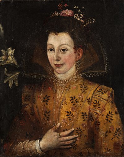 Half-Length Portrait of a Lady by Unbekannt Unbekannt